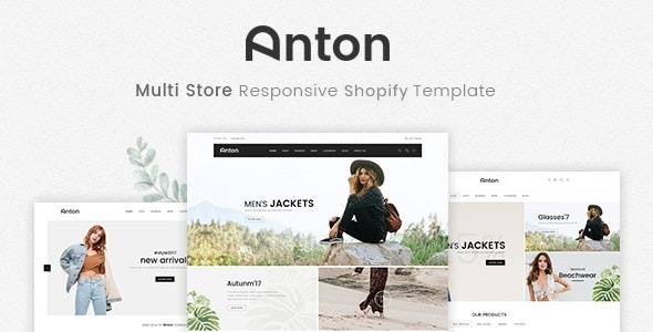 ThemeForest Anton - Download Multi Store Responsive Shopify Theme