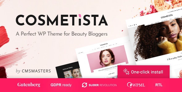 ThemeForest Cosmetista - Download Beauty & Makeup WordPress Theme