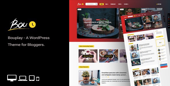 ThemeForest Bouplay WP - Download A WordPress Theme for Bloggers