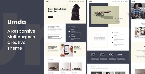 ThemeForest Umda - Download Responsive Multipurpose Creative WordPress Theme