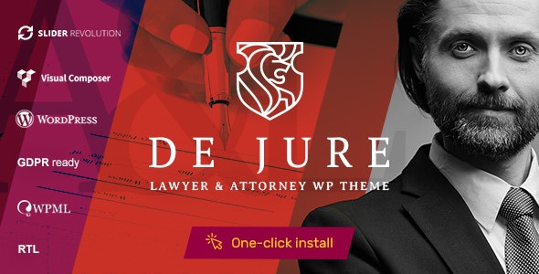 ThemeForest De Jure - Download Attorney and Lawyer WordPress Theme