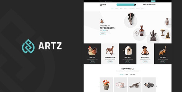 ThemeForest Artz - Download Art, Handmade Shop Shopify Theme