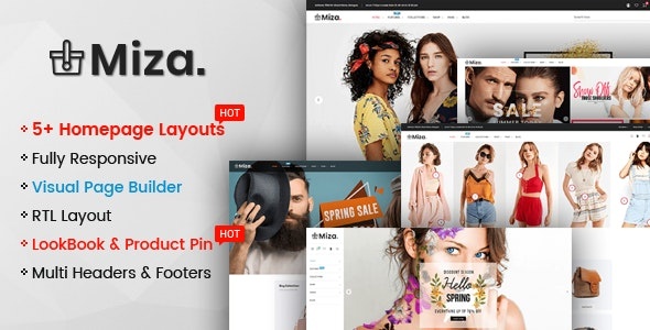 ThemeForest Miza - Download Multipurpose Clothing And Fashion Bootstrap 4 Shopify Theme With Sections