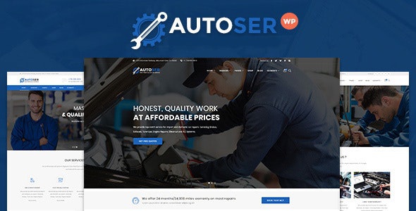 ThemeForest Autoser - Download Car Repair and Auto Service WordPress Theme