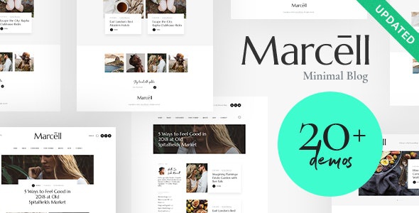 ThemeForest Marcell - Download 20+ Layouts Multi-Concept Personal Blog & Magazine WordPress Theme