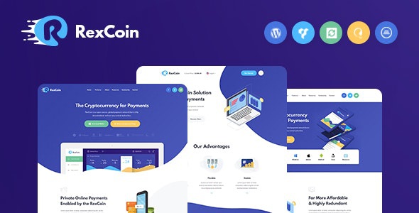ThemeForest RexCoin - Download A Multi-Purpose Cryptocurrency & Coin ICO WordPress Theme