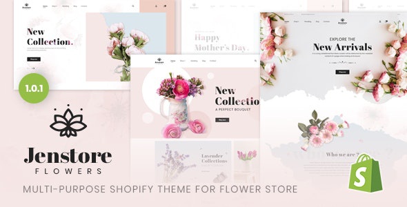 ThemeForest JenStore - Download Multi-Purpose Shopify Theme for Flower Store