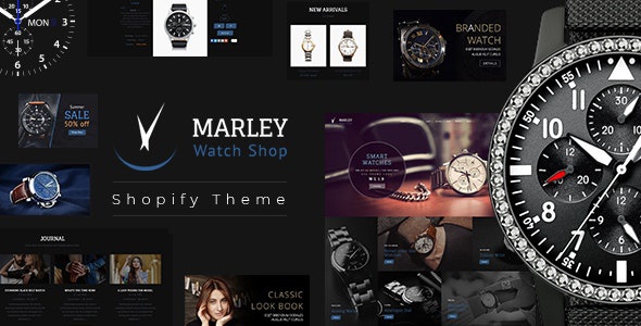 ThemeForest Marley - Download Luxury Watch Shopify Theme