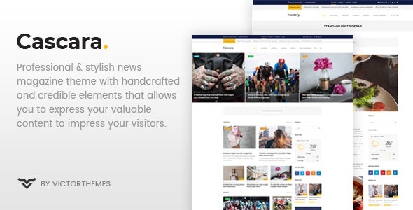 ThemeForest Cascara - Download Blog, News & Magazine WordPress Theme