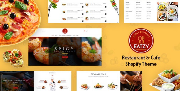 ThemeForest Eatzy - Download Bakery, Cafe and Cake Shop Shopify Theme