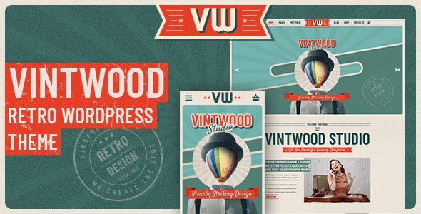 ThemeForest VintWood - Download a Vintage, Retro WordPress Theme