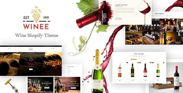 ThemeForest Winee - Download Wine Shop, Winery Farm Shopify Theme