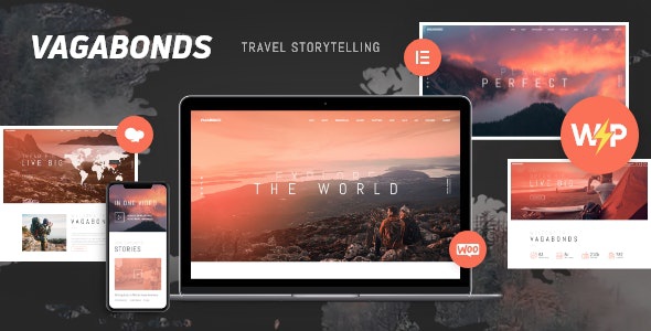 ThemeForest Vagabonds - Download Personal Travel & Lifestyle Blog WordPress Theme