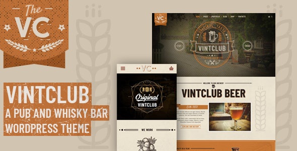 ThemeForest VintClub - Download A Pub and Whisky Bar WordPress Theme