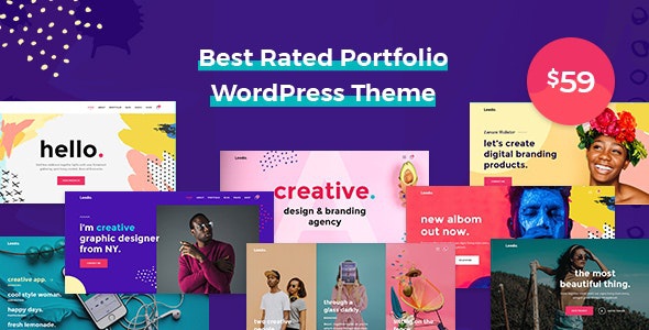 ThemeForest Leedo - Download Modern, Colorful & Creative Portfolio WordPress Theme