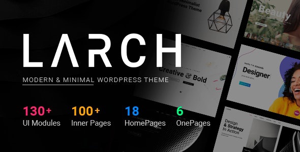 ThemeForest Larch - Download Responsive Minimal Multipurpose WordPress Theme