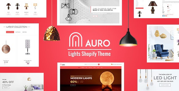 ThemeForest Auro - Download Interior, Lights Store Shopify Theme