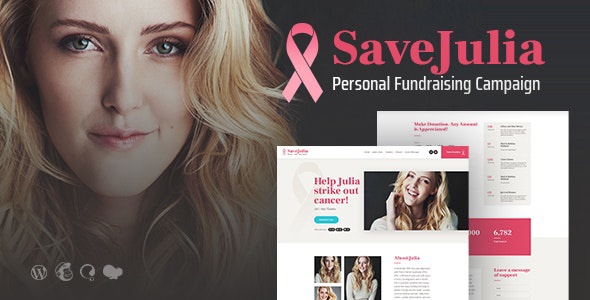 ThemeForest Save Julia - Download Donation & Fundraising Charity WordPress Theme
