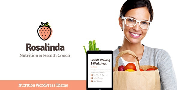 ThemeForest Rosalinda - Download Health Coach & Vegetarian Lifestyle Blog WordPress Theme