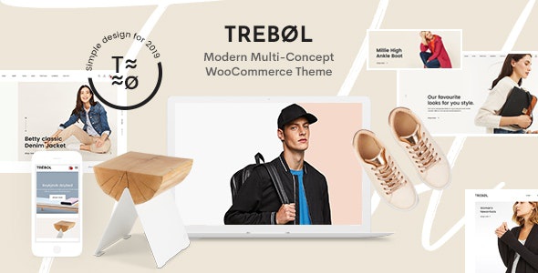 ThemeForest Trebol - Download Minimal & Modern Multi-Concept WooCommerce WordPress Theme
