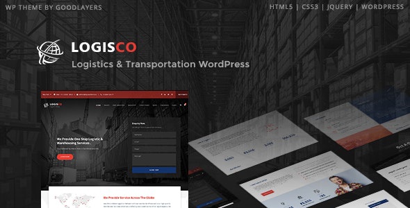 ThemeForest Logisco - Download Logistics & Transportation WordPress Theme