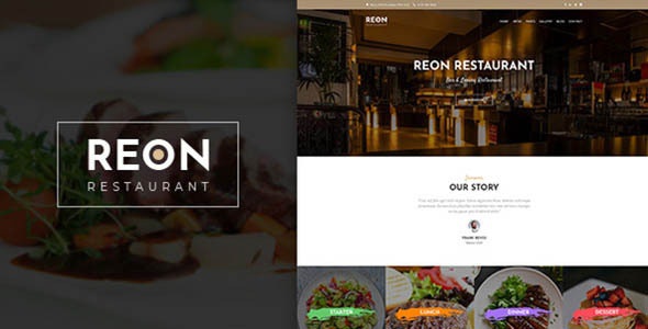 ThemeForest Reon - Download Restaurant WordPress Theme