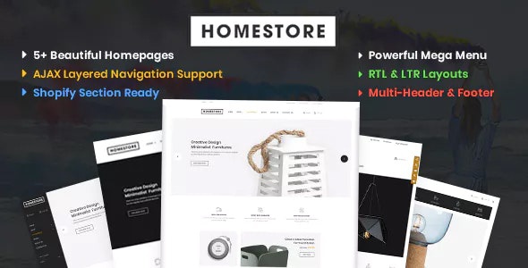 ThemeForest HomeStore - Download Modern, Minimal & Multipurpose Shopify Theme with Sections