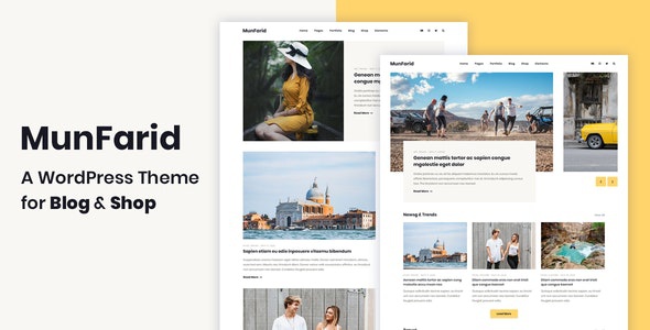 ThemeForest Munfarid - Download A WordPress Theme For Blog & Shop