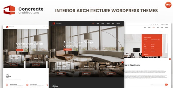 ThemeForest Concreate - Download Interior Architecture Interactive WordPress Theme
