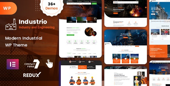 ThemeForest Industrial - Download Industry & Factory WordPress Theme