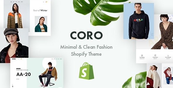 ThemeForest CORO - Download Minimal & Clean Fashion Shopify Theme