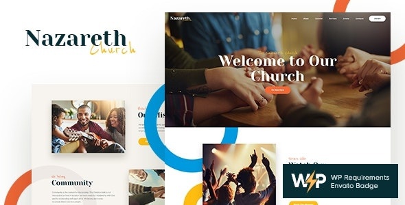 ThemeForest Nazareth - Download Church & Religion WordPress Theme