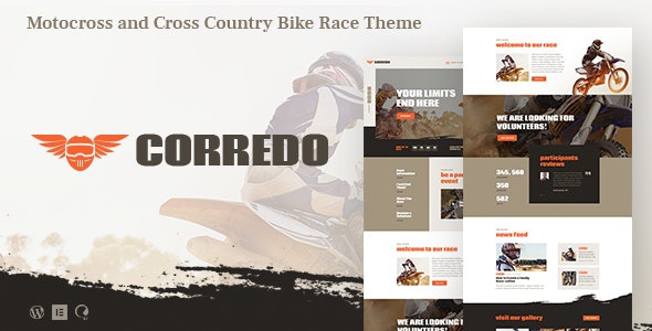 ThemeForest Corredo - Download Bike Race & Sports Events WordPress Theme