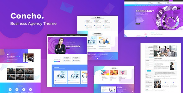 ThemeForest Concho - Download Business Services WordPress Theme