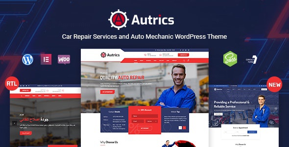 ThemeForest Autrics - Download Car Services and Auto Mechanic WordPress Theme