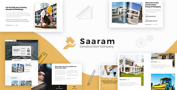 ThemeForest Saaram - Download Architect WordPress Theme