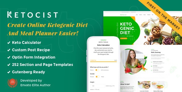 ThemeForest Ketocist - Download Keto Diet WordPress Theme
