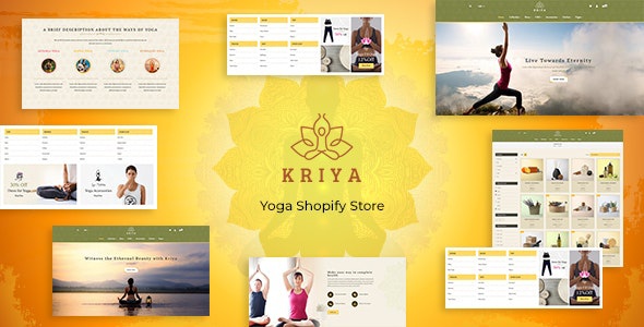 ThemeForest Kriya - Download Pilates, Yoga Shopify Theme