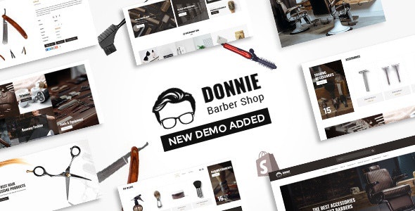 ThemeForest Donnie - Download Barber Shop Shopify Theme