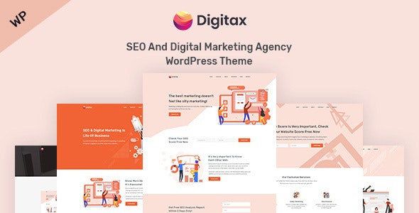 ThemeForest Digitax - Download SEO & Digital Marketing Agency WordPress Theme