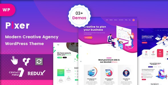 ThemeForest Pixer - Download Digital Agency WordPress Theme