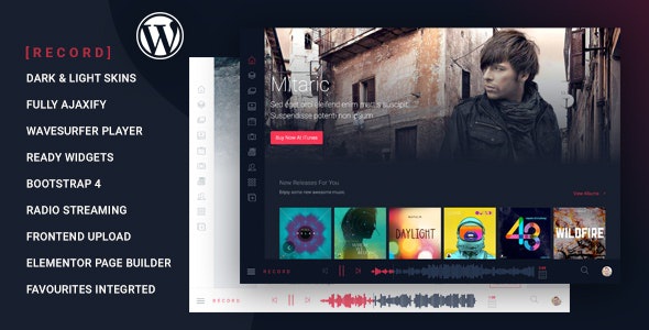 ThemeForest Rekord - Download Ajaxify Music, Events and Podcasts Multipurpose WordPress Theme