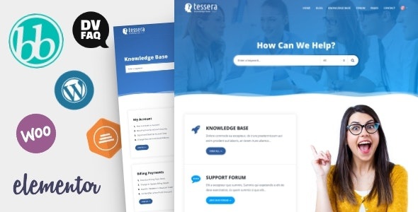 ThemeForest Tessera - Download Knowledge Base & Support Forum WordPress Theme