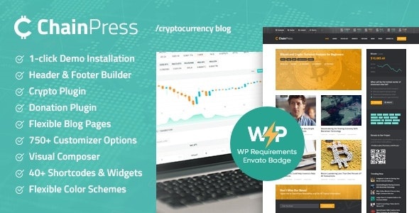 ThemeForest ChainPress - Download Financial WordPress Business Blog Theme