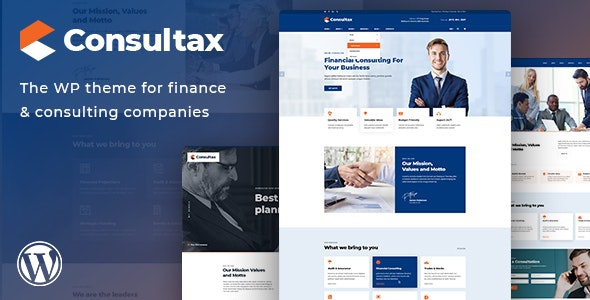 ThemeForest Consultax - Download Financial & Consulting WordPress Theme