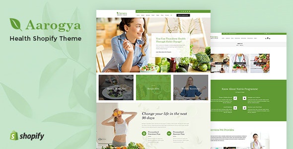 ThemeForest Aarogya - Download Healthcare Nutrition and Wellness Shopify Theme