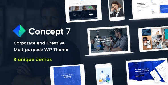 ThemeForest Concept Seven - Download Responsive Multipurpose WordPress Theme