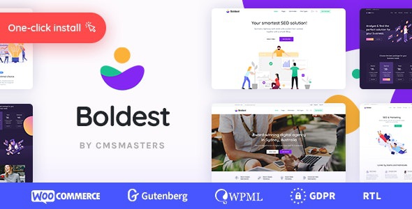 ThemeForest Boldest - Download Consulting and Marketing Agency WordPress Theme