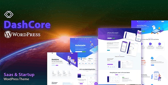 ThemeForest DashCore - Download Startup & Software WordPress Theme