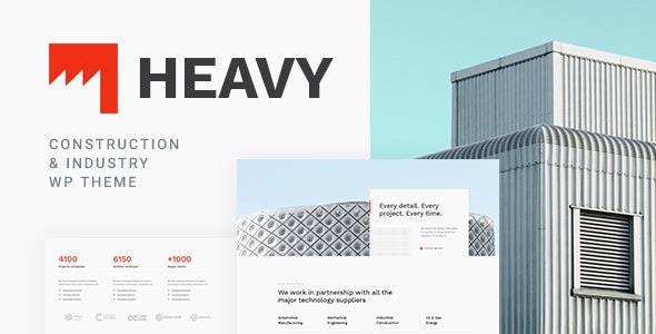 ThemeForest Heavy - Download Industrial WordPress Theme